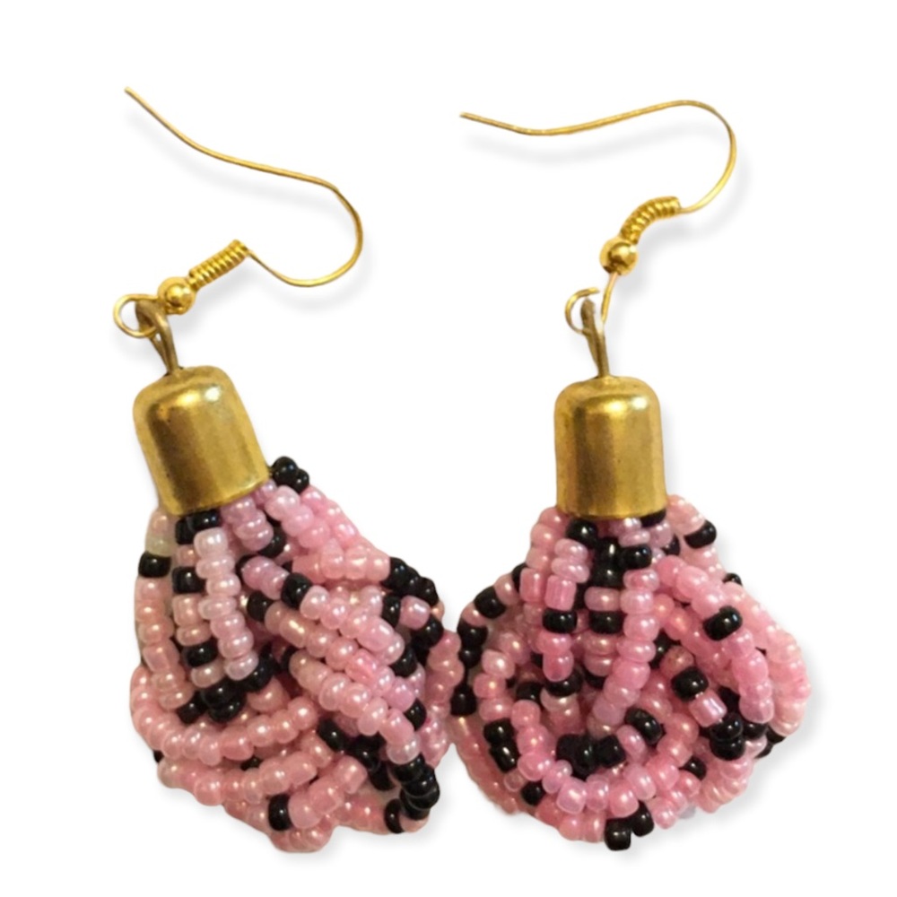 African Handmade Hypoallergenic Beaded Earrings